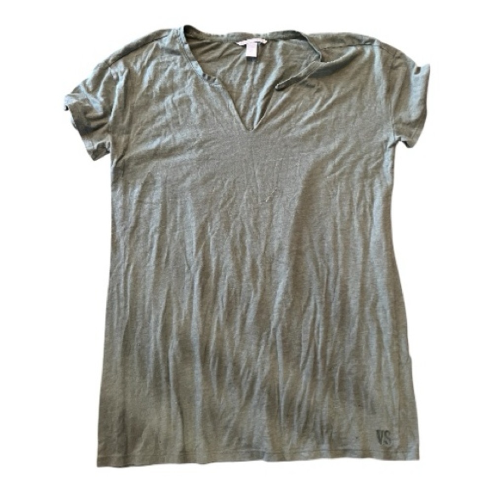 #17 Victoria's Secret Olive Green V-Neck Women's Tee Size Large